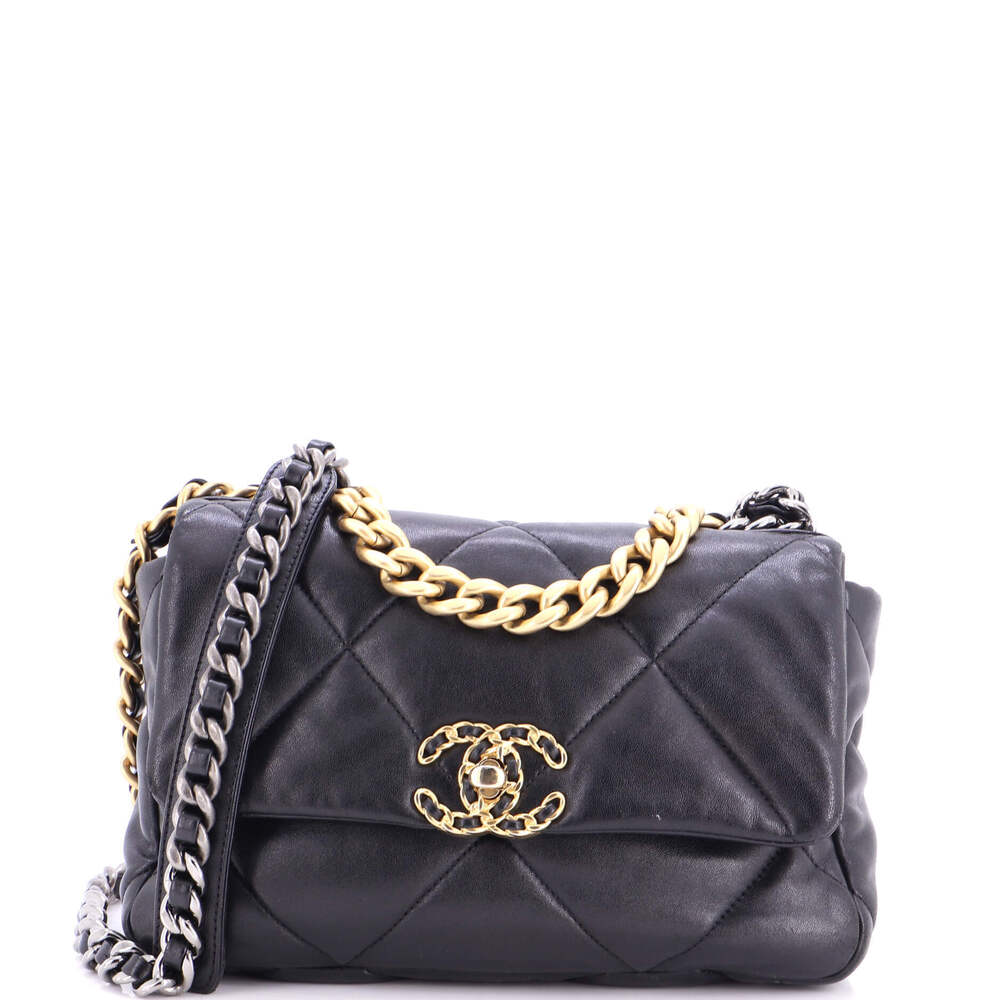Chanel Medium 19 Flap Bag Quilted Leather